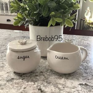 Rae Dunn Creamer and Sugar bowl Set- VHTF